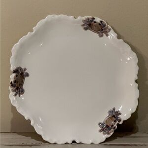 Vintage Handcrafted Blue Crab Plate River Expression by Edna Nelson